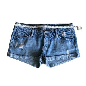 Bullhead distressed jean shorts, size 9